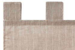 Шторы на петлях льняные 2шт Luxberry Timeless серые в полоску Литва