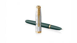 Перьевая ручка Parker 51 Premium Forest Green GT, перо: F чернила: Black,Blue, в подарочной упаковке.