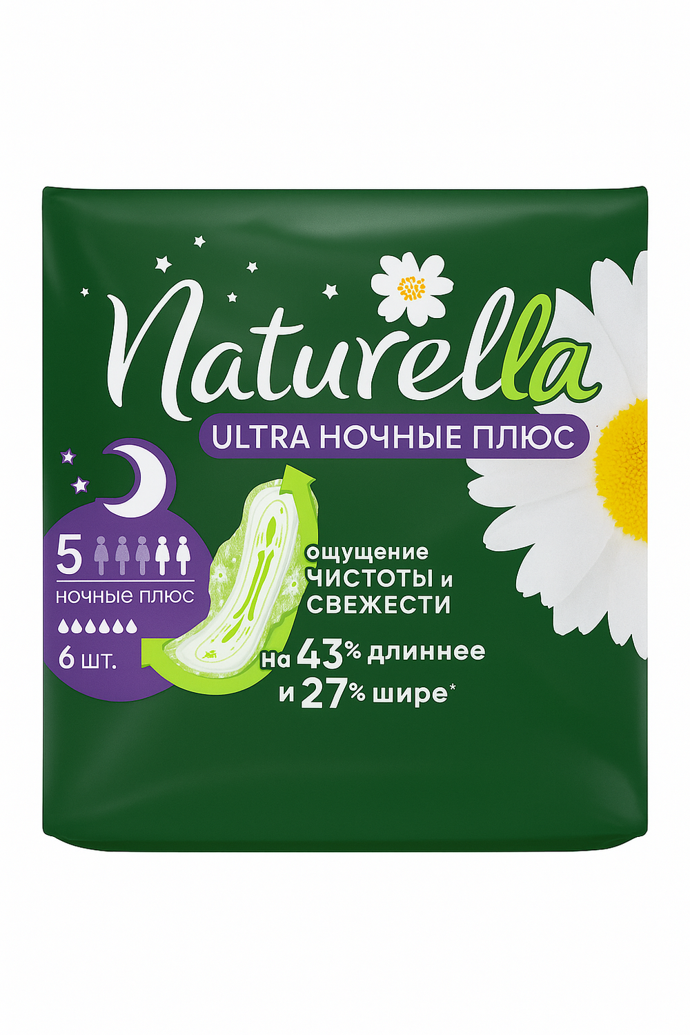 Прокладки Naturella Ultra Night Plus 6 шт