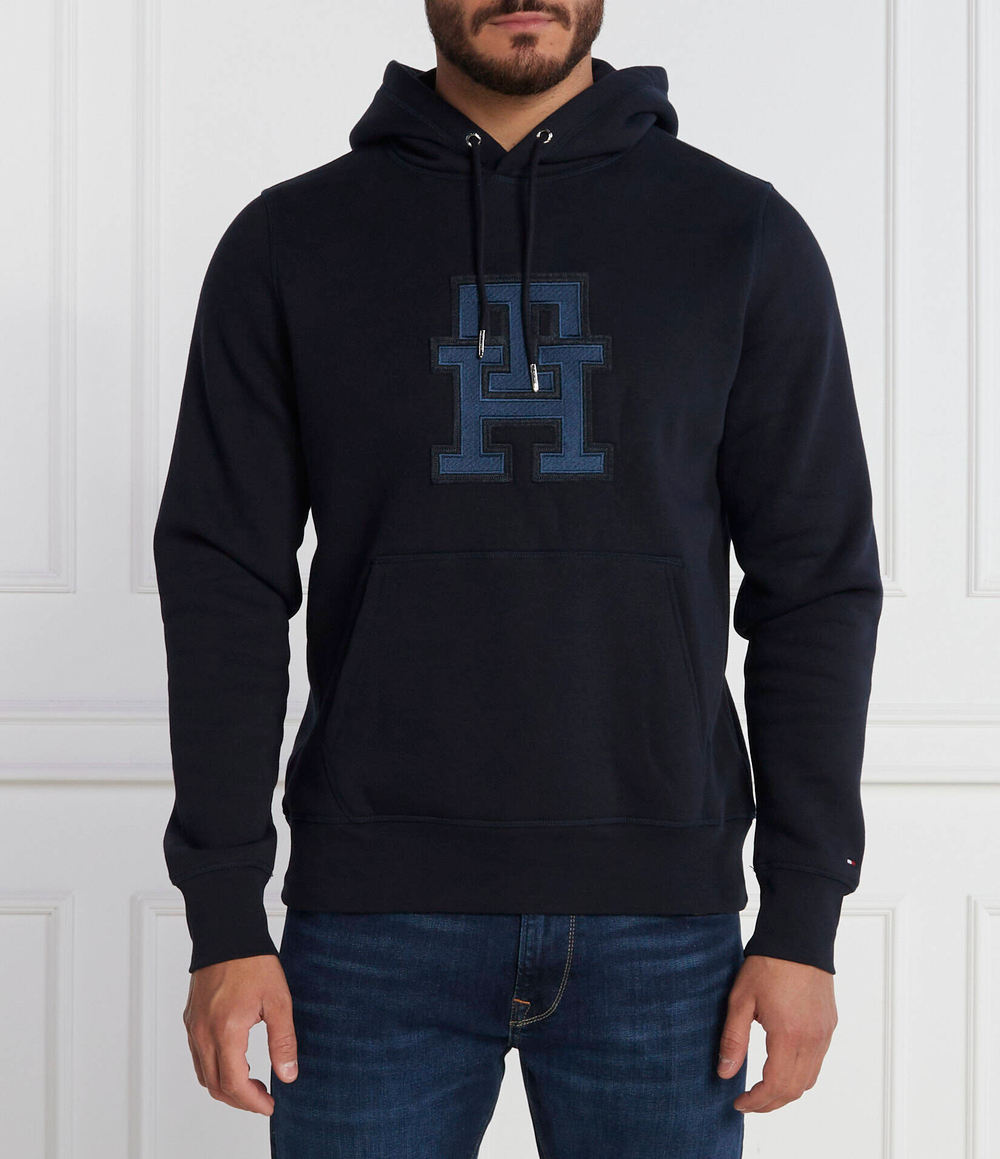 Худи MONOGRAM APPLIQUE HOODY Tommy Hilfiger - темно-синий(MW0MW32702)
