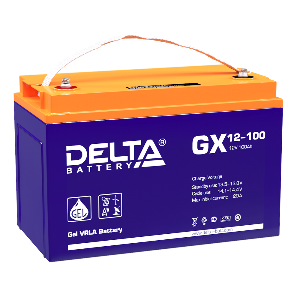 Аккумуляторные батареи DELTA GX 12-100