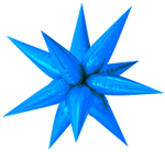 Звезда составная синяя 50 см