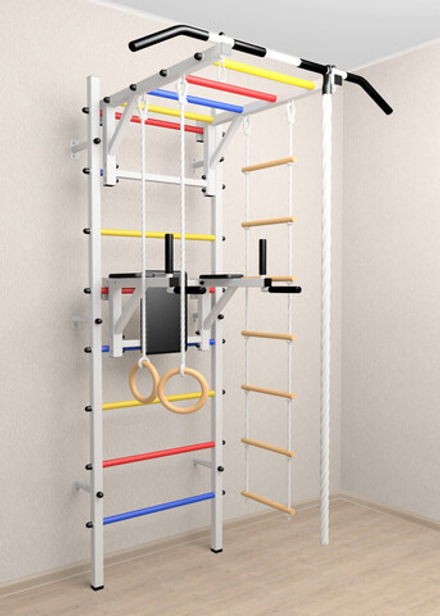 Шведская стенка Sv Sport 523 (Турник рукоход/Брусья/Канат/Кольца/Лестница)