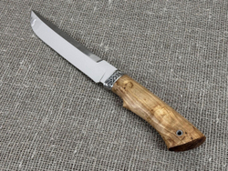 Oxoтничий нож "Атаман", сталь 95Х18, рукоять карельская берёза