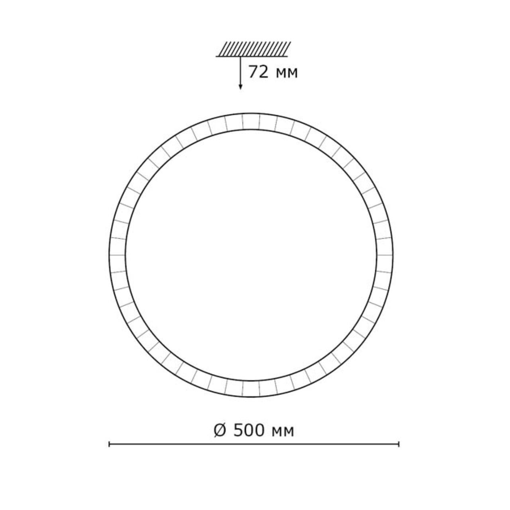 Потолочный светодиодный светильник Sonex BRISA 2036/EL SN LED 72Вт Ø500 3000-6300K IP43 PALE