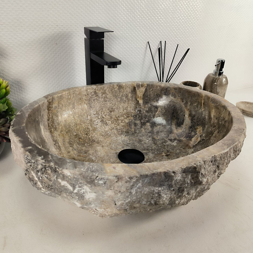 Раковина из оникса Erozy Grey EO-64616 52*42*15 0183