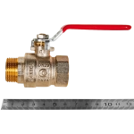 Кран шаровой полнопроходной ROMMER - 3/4" (ВР/НР, PN40, ручка-рычаг)