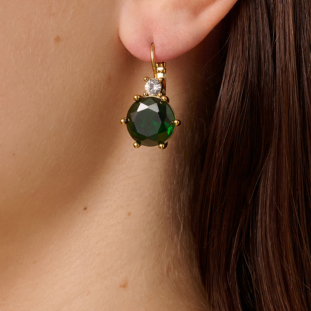 Серьги Dyrberg Kern BEGONIA SG EMERALD GREEN 470105