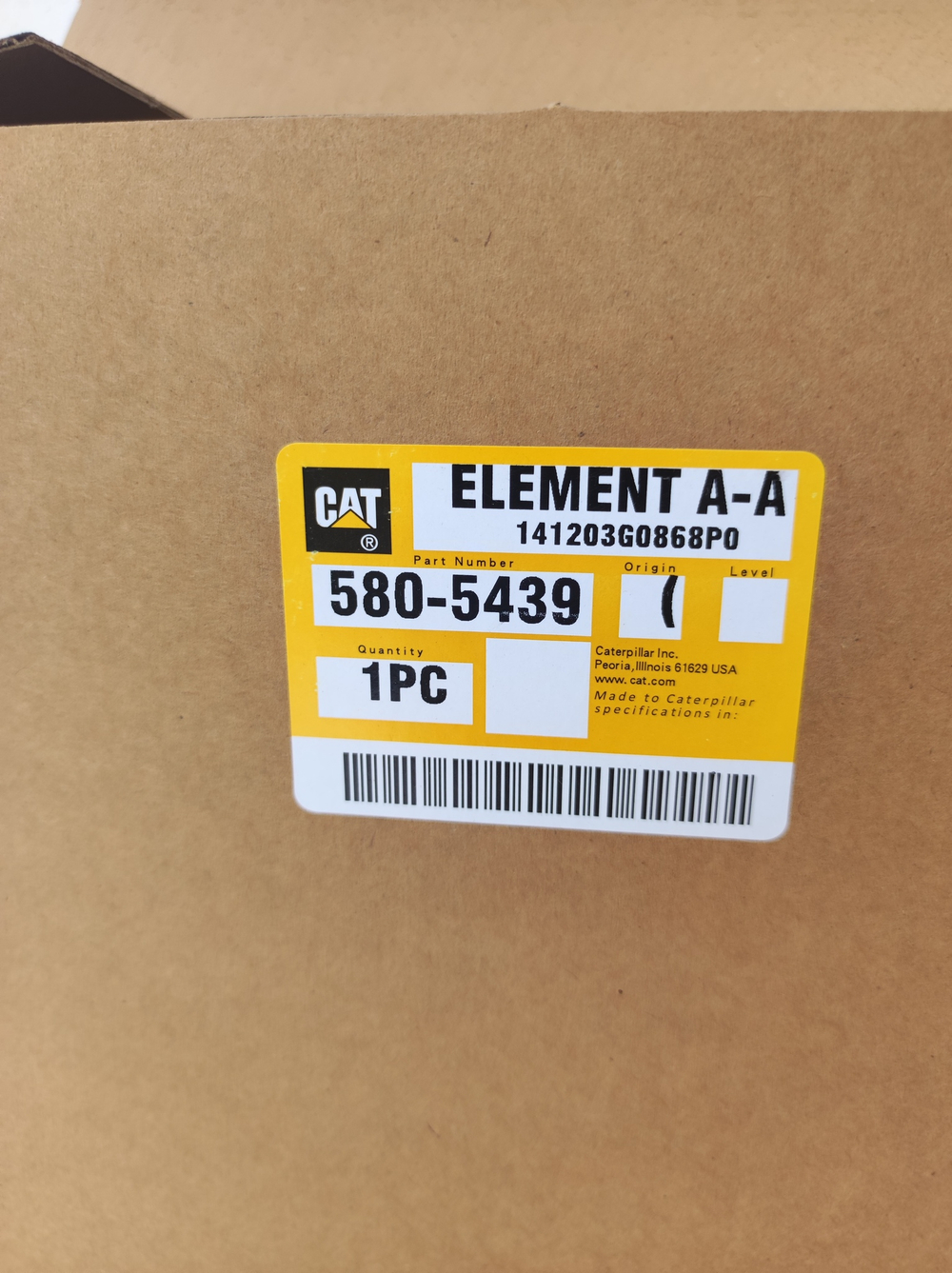 Фильтр воздушный салона CAT 580-5439