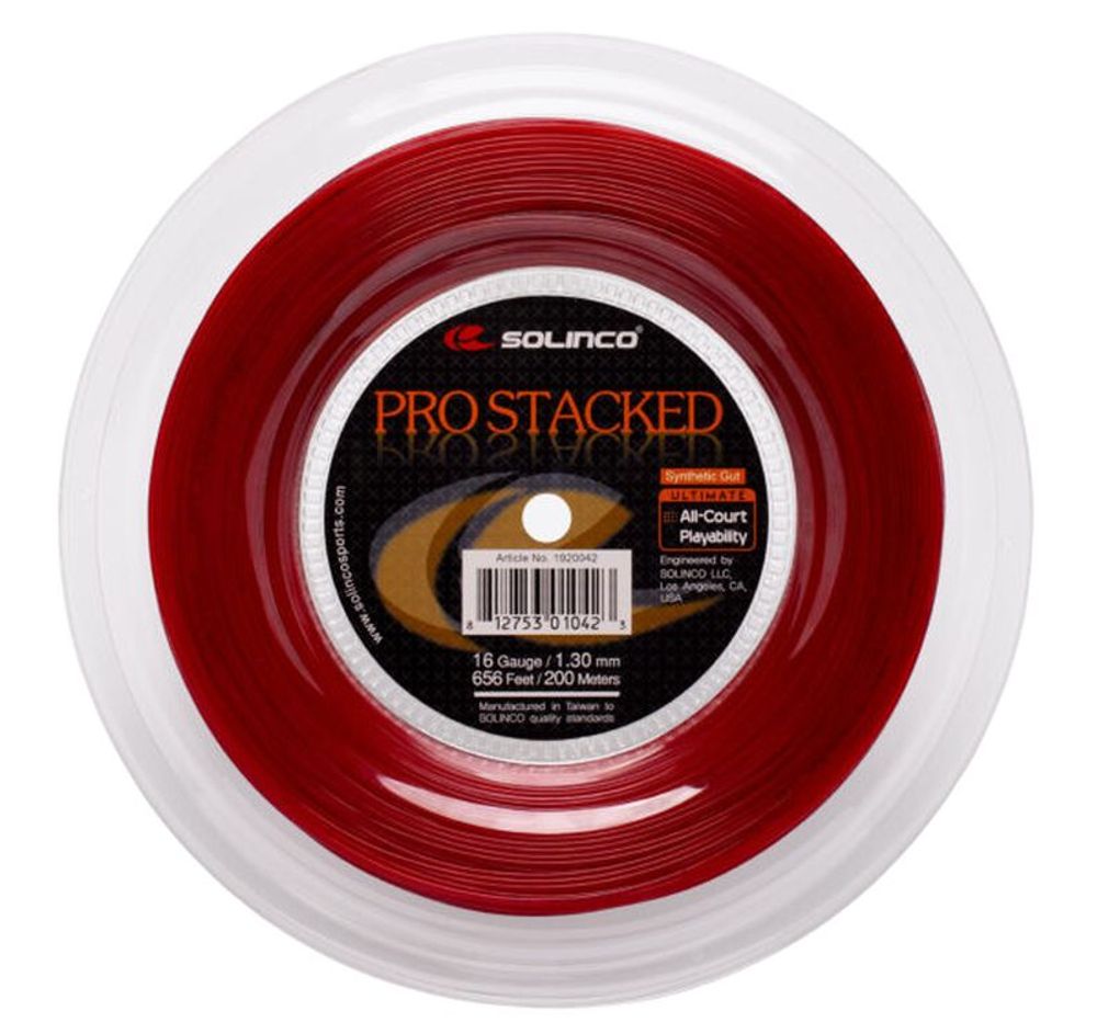 Теннисные струны Solinco Pro Stacked (200 m) - red