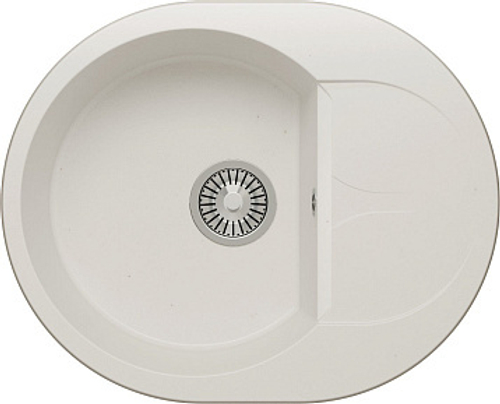 Мойка Tolero Gelcoat Ronda 620 бел.хлопок Анкона