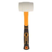 Киянка резиновая белая 450 гр с фиберглассовой рукояткой INGCO