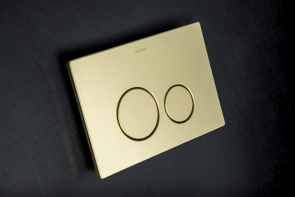 Кнопка для инсталляции Boheme, пластик GOLD