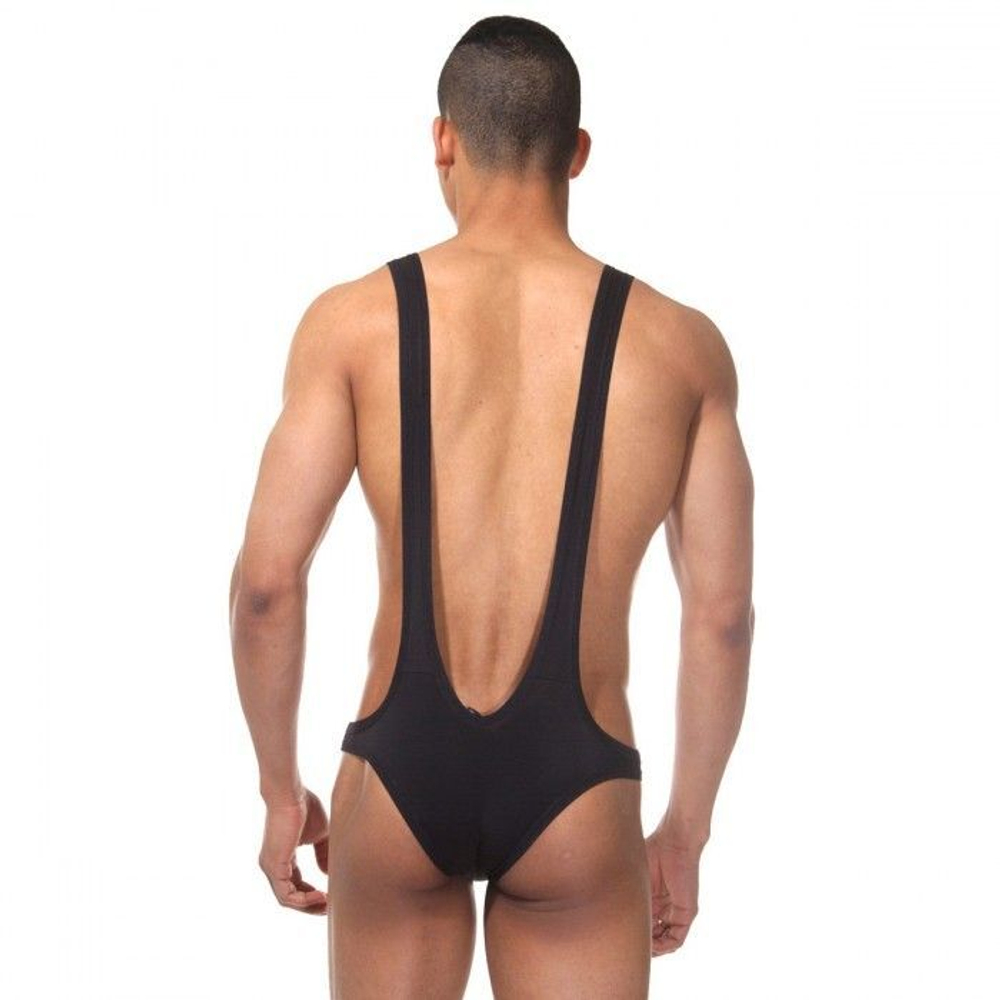 Мужское боди облегающего кроя (Размер: S-M) (Цвет: черный)