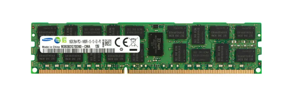 Модуль памяти для сервера DDR3 16Gb Samsung M393B2G70DB0-CMA 16GB 2Rx4 PC3-14900R DDR3 1866MHz ECC REG x4 1,5V Dual Rank