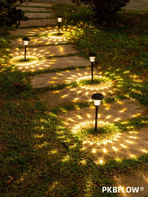 PKBFLOW фонарики садовые на солнечных батареях,6 штук