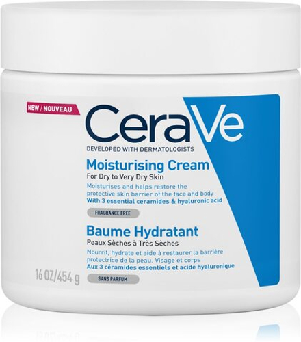 CeraVe Moisturizers - Увлажняющий крем для лица и тела для сухой и очень сухой кожи /   454  g  / GTIN 3337875597388