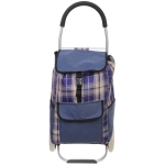 Тележка хозяйственная с сумкой (100*40*35см, колеса 21см,грузоподъемность до50 кг) синяя SYD100B-1