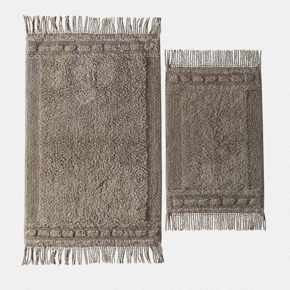 Набор из двух ковриков для ванной Luna | бежевый