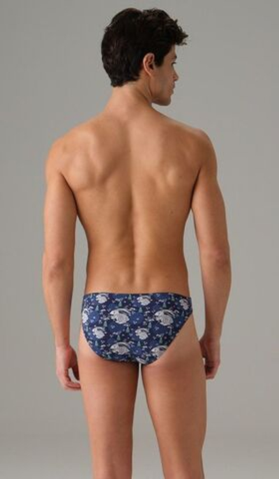 Мужские трусы-слипы с принтом в виде кроликов Doreanse Rabbit Island (Размер: XXL) (Цвет: темно-синий)