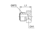 Заглушка ORFS 1.3/16" с наружной резьбой