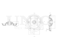Опора амортизатора передняя UNIO RMP-13128