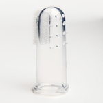 Зубная щётка детская, силиконовая, на палец, в контейнере, от 0 мес., цвет голубой 2932006