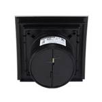 Энергосберегающий бесшумный вентилятор ММ-Р 06 UE стекло овал 100 м³/час 5,5 Вт с обратным клапаном черный глянец