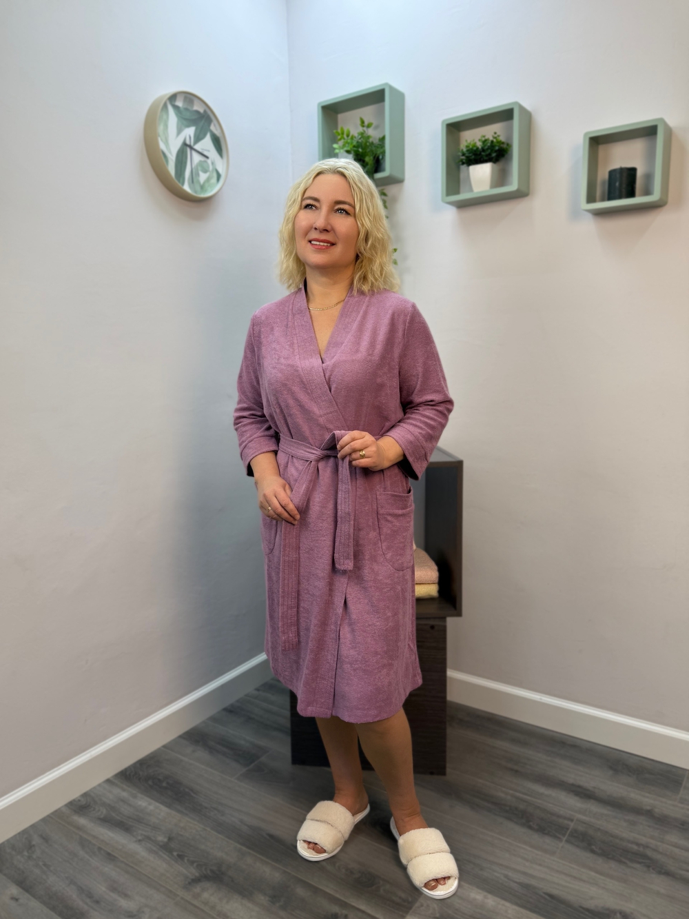 Халат женский "129МП" на запах (159)