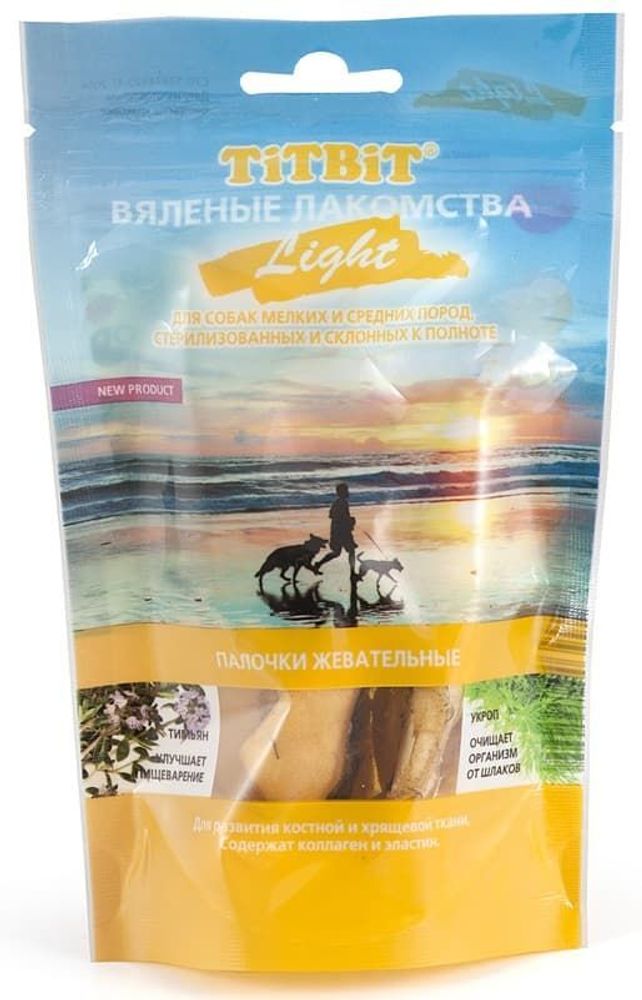 Вяленые лакомства Палочки жевательные Light 40 г
