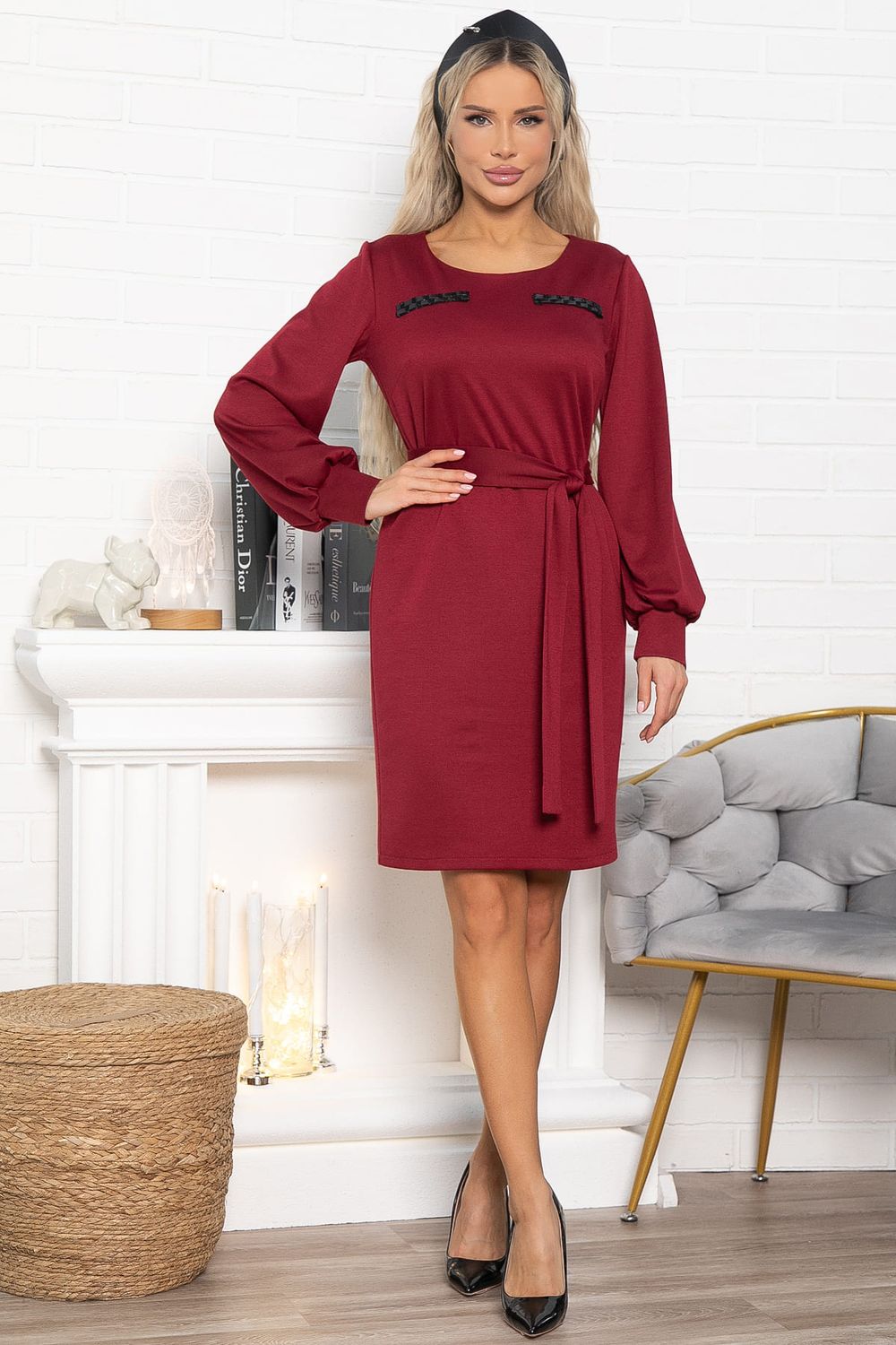 Платье Шарли (бордовое) П15012-18М LT Collection