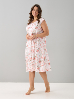 Ночная сорочка С-007/персиковый-розы