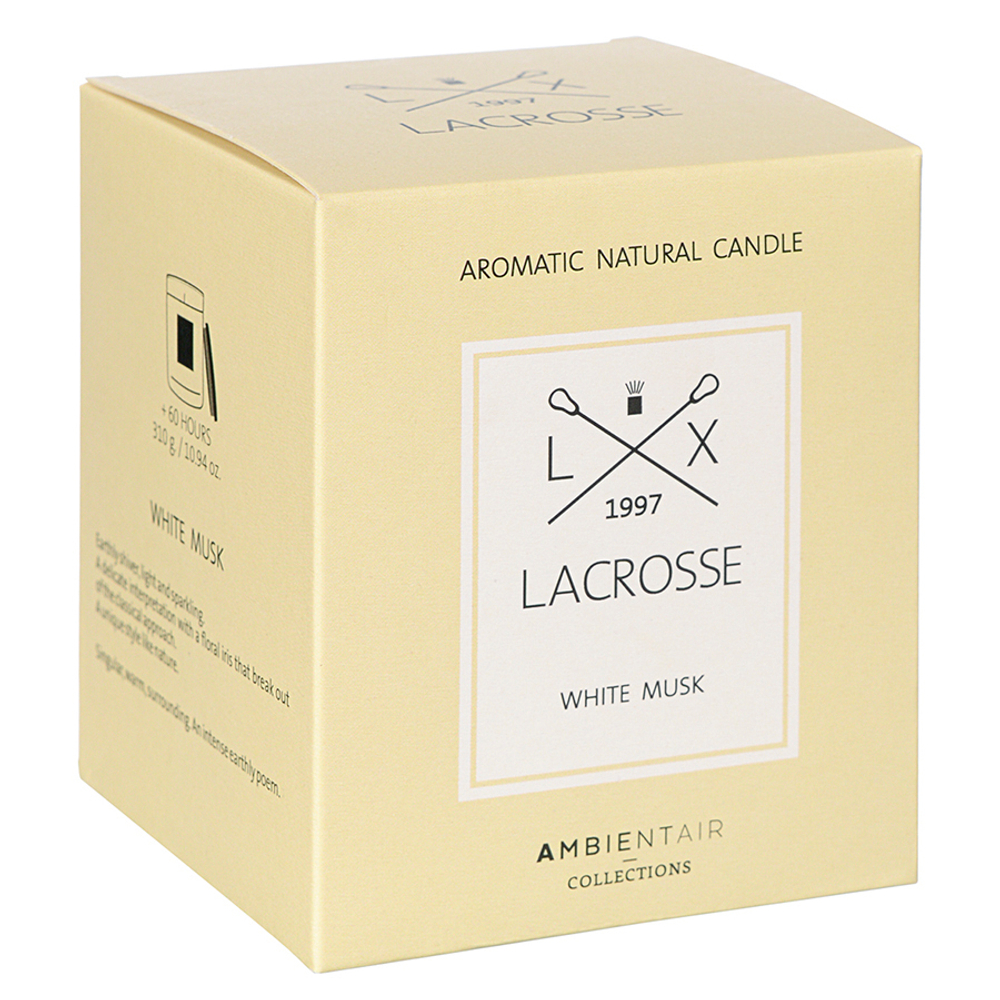 Свеча ароматическая lacrosse, white musk (новая), 60 ч