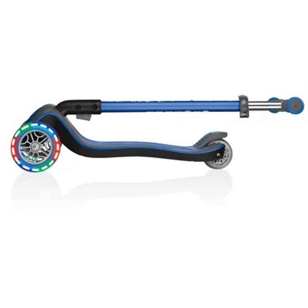Самокат Globber Elite Deluxe Lights синий