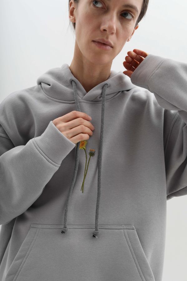 Худи Warm Одуванчик Серый - фото 10