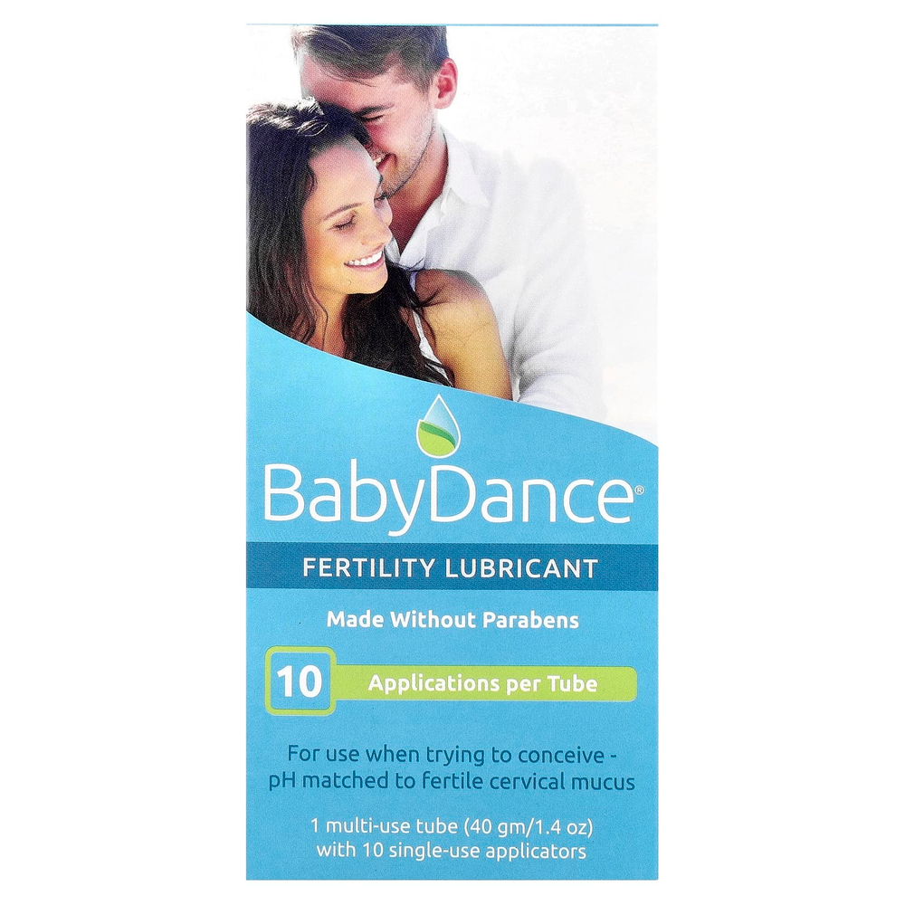 Fairhaven Health, Babyance, смазка для повышения фертильности, 1 многоразовый тюбик с 10 одноразовыми аппликаторами