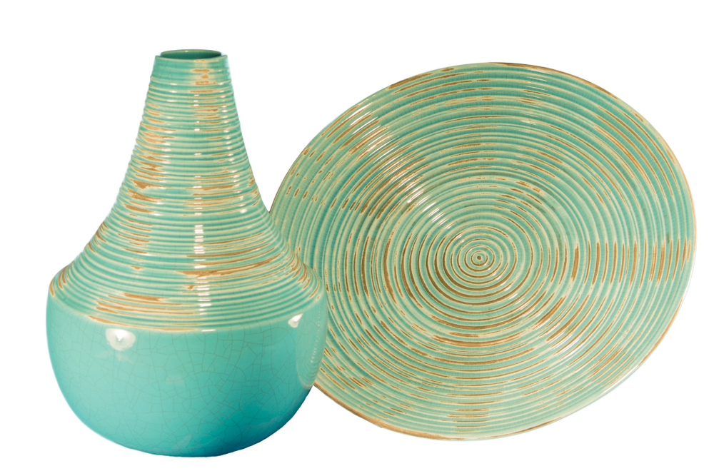 Ваза декоративная керамическая Алмада от Sporvil из Португалии