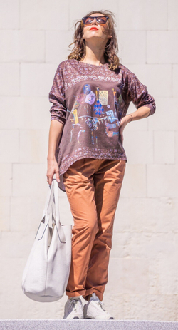 Туника по мотивам живописи Василия Кандинского