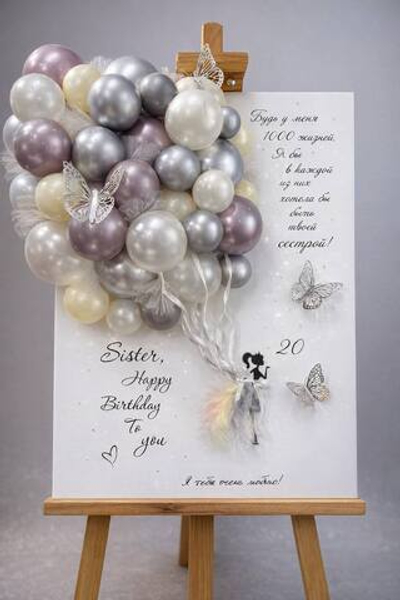 Открытка на юбилей для девушки