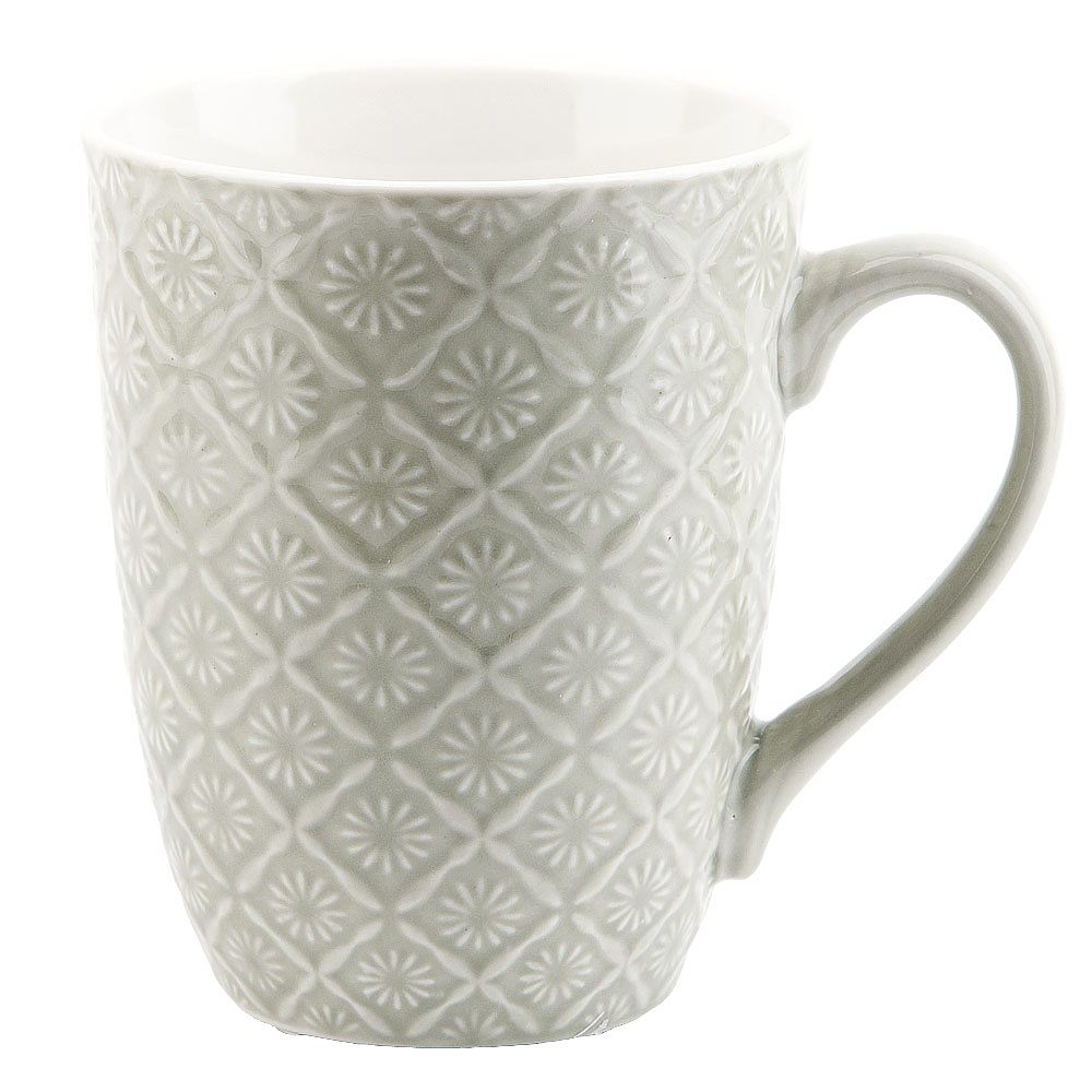 Кружка фарфоровая "Пастель" v=380мл. (6видов) (min12) (транспортная упаковка)