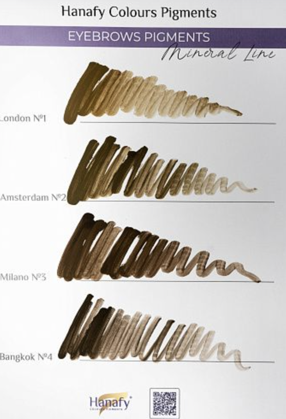 3.Milano минерал для бровей hanafy 15ml