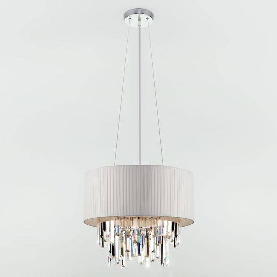 10122/6 / подвесной светильник / хром/прозрачный хрусталь Strotskis