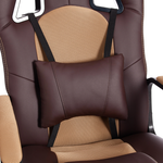 Driver Кресло (кожзам/ткань коричневый/бронза)