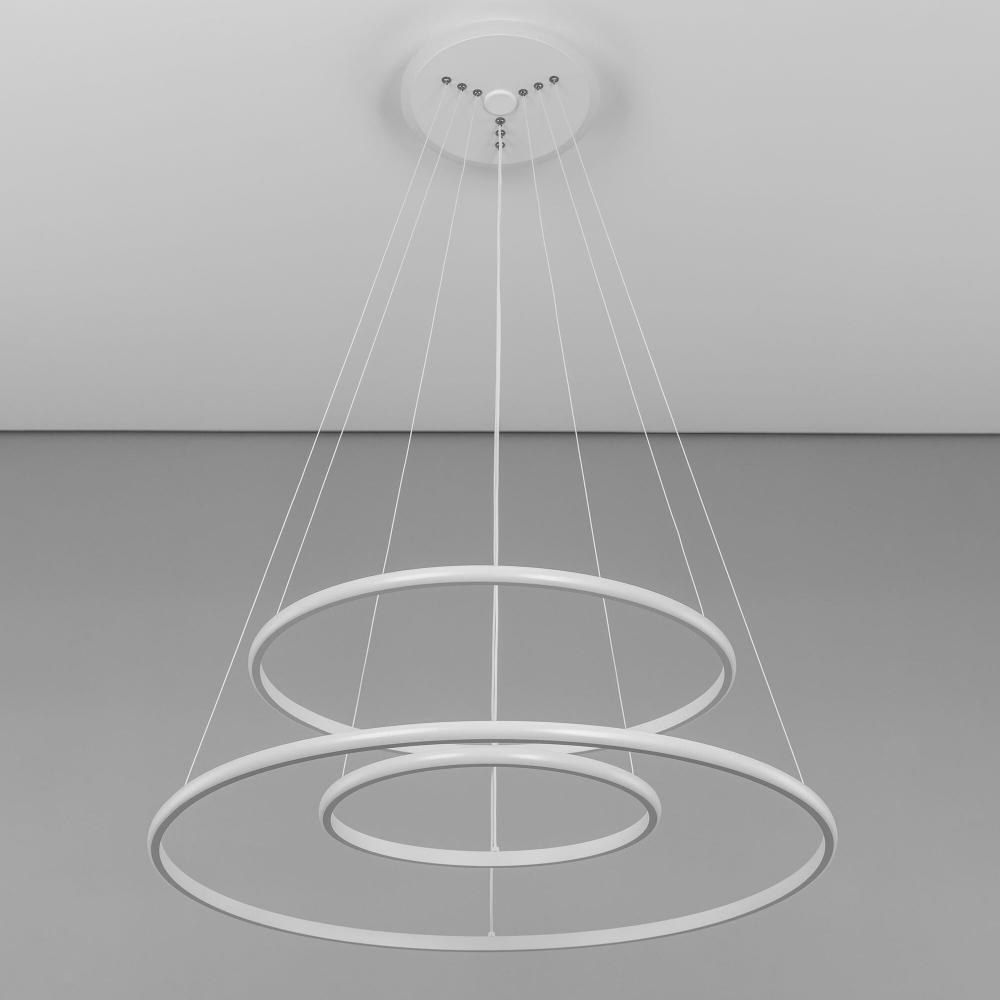 Citilux Неон Смарт CL731A090E RGB Умная подвесная люстра Белая