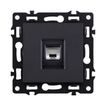 Розетка Ethernet RJ45 Cat.6, черный Kollinger Asthetik AS-017BK