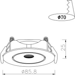 Точечный встраиваемый светильник Arte Lamp