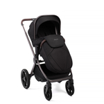 Коляска 2 в 1 Peppy Monaco thermo Black (черный), рама серо-коричневая