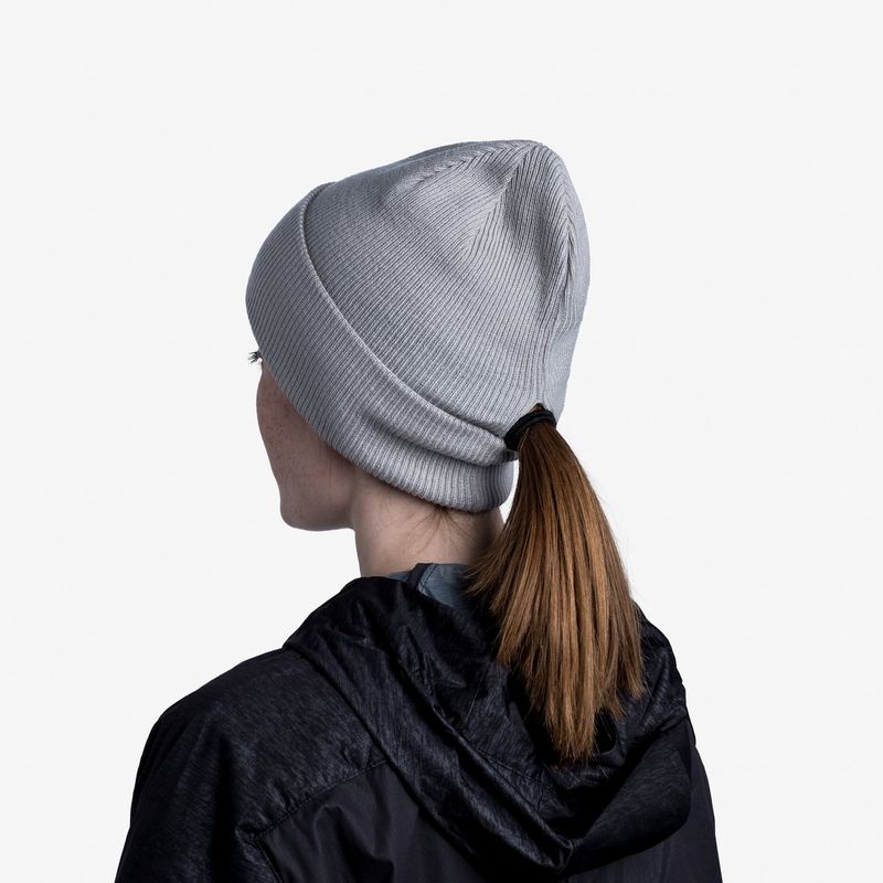 Шапка Buff Crossknit Hat Sold Lihgt Grey Фото 3
