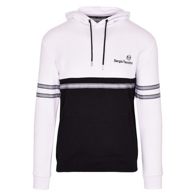Мужская кофта теннисная Sergio Tacchini Adelmo Hoodie - white