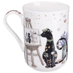 КРУЖКА LEFARD "ЛАВАНДОВЫЕ КОТЫ" 330 МЛ (КОР=24ШТ.)